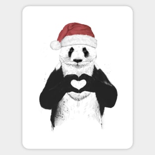 Santa Panda Sticker